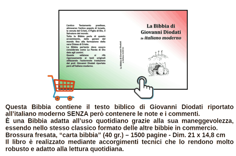Bibbia Diodati in italiano moderno - versione tascabile